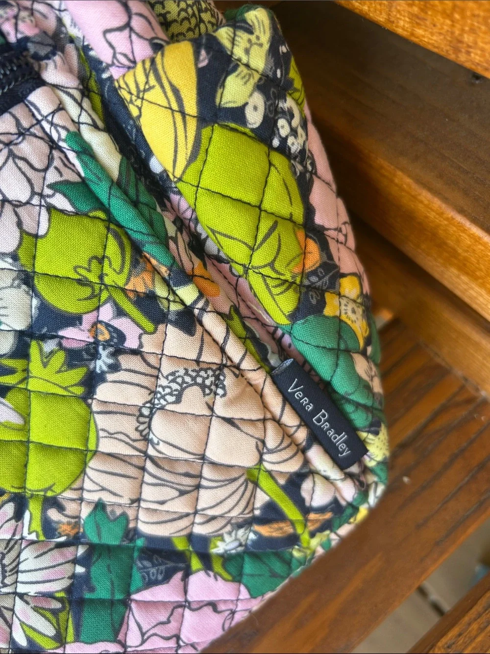 Vera Bradley quilted floral mid size backpack